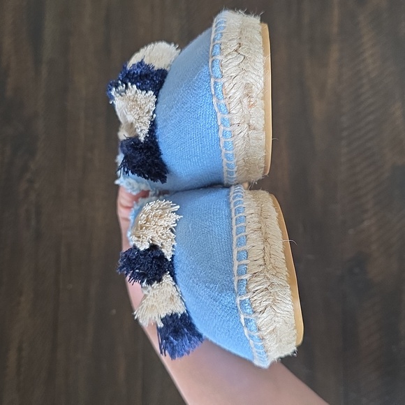 NEW Castaner 1927 Rocio Mule Azulon Blue Espadrille Tassel Slip-On Shoes - Picture 7 of 11